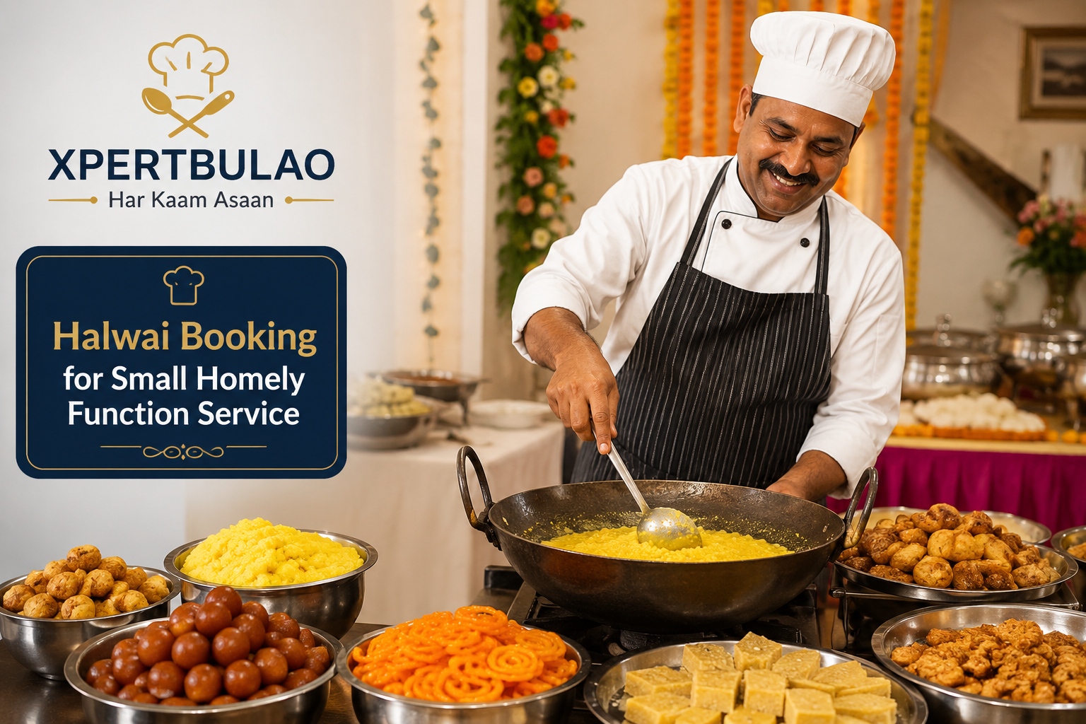Halwai For Small Homely Function Service